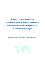 Impact of the Global Financial Crisis on Labour Migration from Kyrgyzstan to Russia (ky)