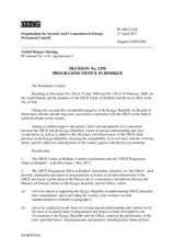 Permanent Council Decision No. 1250